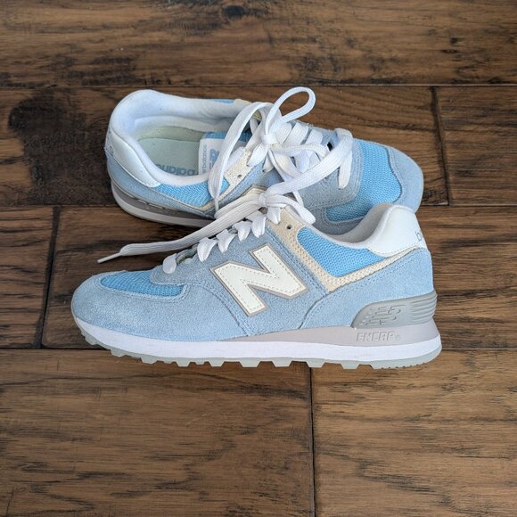 New Balance 574 sneakers light blue size 7 - Picture 5 of 15
